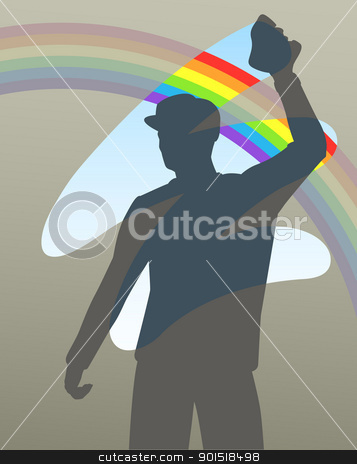 To use this stock image in your creative project, please select the size you need over to the right and click the "Add to Cart" button.
Your downloaded image will come with the Cutcaster watermark removed so don’t worry about the watermark you see on this page. Rainbow wipe stock vector clipart, Editable vector illustration of a man cleaning a window to reveal a rainbow by Robert Adrian Hillman