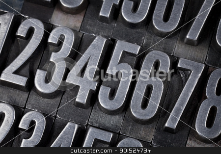 To use this stock image in your creative project, please select the size you need over to the right and click the "Add to Cart" button.
Your downloaded image will come with the Cutcaster watermark removed so don’t worry about the watermark you see on this page. numbers in old metal type stock photo, number abstract - vintage grunge metal printing blocks scratched and stained by Marek Uliasz