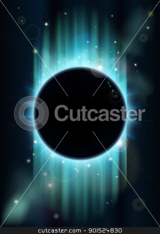 To use this stock image in your creative project, please select the size you need over to the right and click the "Add to Cart" button.
Your downloaded image will come with the Cutcaster watermark removed so don’t worry about the watermark you see on this page. Abstract eclipse background stock vector clipart, An abstract blue and green eclipse space background with copyspace in the center by Christos Georghiou