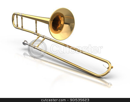 To use this stock image in your creative project, please select the size you need over to the right and click the "Add to Cart" button.
Your downloaded image will come with the Cutcaster watermark removed so don’t worry about the watermark you see on this page. Trombone stock photo, 3D rendered trombone. by ayzek