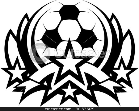 To use this stock image in your creative project, please select the size you need over to the right and click the "Add to Cart" button.
Your downloaded image will come with the Cutcaster watermark removed so don’t worry about the watermark you see on this page. Soccer Ball Vector Graphic Template with Stars stock vector clipart, Graphic Template of Soccer Ball with Stars Vector Image by chromaco