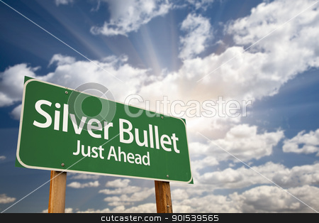 To use this stock image in your creative project, please select the size you need over to the right and click the "Add to Cart" button.
Your downloaded image will come with the Cutcaster watermark removed so don’t worry about the watermark you see on this page. Silver Bullet Just Ahead Green Road Sign and Clouds stock photo, Silver Bullet Just Ahead Green Road Sign with Dramatic Clouds, Sun Rays and Sky. by Andy Dean