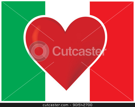 To use this stock image in your creative project, please select the size you need over to the right and click the "Add to Cart" button.
Your downloaded image will come with the Cutcaster watermark removed so don’t worry about the watermark you see on this page. Heart Italy Flag stock vector clipart, An image of the Italian flag, with a big red heart at the centre. by Maria Bell
