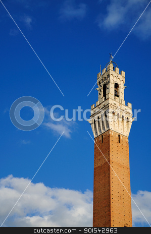 To use this stock image in your creative project, please select the size you need over to the right and click the "Add to Cart" button.
Your downloaded image will come with the Cutcaster watermark removed so don’t worry about the watermark you see on this page. Torre del Mangia (Siena) stock photo, Siena is a jewel of the tuscan medieval architecture by Maurizio Martini