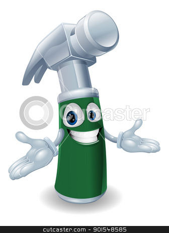 To use this stock image in your creative project, please select the size you need over to the right and click the "Add to Cart" button.
Your downloaded image will come with the Cutcaster watermark removed so don’t worry about the watermark you see on this page. Hammer cartoon mascot stock vector clipart, A cute hammer cartoon character mascot illustration by Christos Georghiou