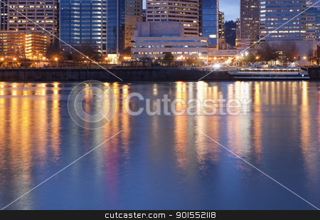 To use this stock image in your creative project, please select the size you need over to the right and click the "Add to Cart" button.
Your downloaded image will come with the Cutcaster watermark removed so don’t worry about the watermark you see on this page. Downtown Portland, Oregon and Willamette River stock photo, Downtown Portland, Oregon and Willamette River at twilight by Bryan Mullennix