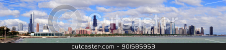 To use this stock image in your creative project, please select the size you need over to the right and click the "Add to Cart" button.
Your downloaded image will come with the Cutcaster watermark removed so don’t worry about the watermark you see on this page. Chicago skyline over Lake Michigan stock photo, Chicago skyline panorama with skyscrapers over Lake Michigan with cloudy blue sky. by rabbit75_cut
