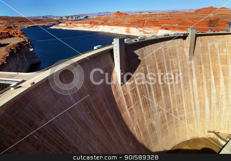 To use this stock image in your creative project, please select the size you need over to the right and click the "Add to Cart" button.
Your downloaded image will come with the Cutcaster watermark removed so don’t worry about the watermark you see on this page. Glen Canyon Dam Lake Powell Arizona stock photo, Glen Canyon Dam Lake Powell Arizona by William Perry