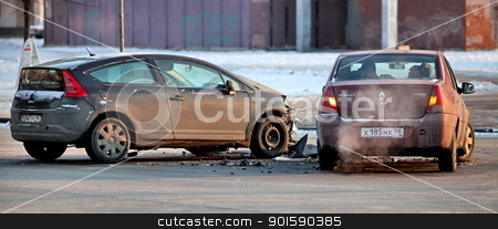 To use this stock image in your creative project, please select the size you need over to the right and click the "Add to Cart" button.
Your downloaded image will come with the Cutcaster watermark removed so don’t worry about the watermark you see on this page. car accident stock photo, car accident at the crossroads by mrivserg