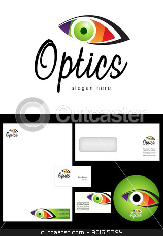 To use this stock image in your creative project, please select the size you need over to the right and click the "Add to Cart" button.
Your downloaded image will come with the Cutcaster watermark removed so don’t worry about the watermark you see on this page. Optics Logo Design stock vector clipart, Optics Logo Design and corporate identity package including logo, letterhead, business card, envelope and cd label. by Nabeel Zytoon