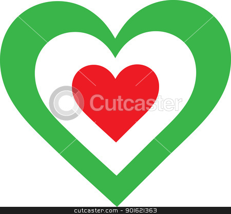 To use this stock image in your creative project, please select the size you need over to the right and click the "Add to Cart" button.
Your downloaded image will come with the Cutcaster watermark removed so don’t worry about the watermark you see on this page. Italian Heart stock vector clipart, A concentric, heart shaped design, with national symbolism evocative of Italy. by Maria Bell