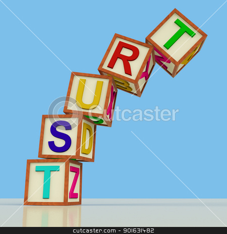 To use this stock image in your creative project, please select the size you need over to the right and click the "Add to Cart" button.
Your downloaded image will come with the Cutcaster watermark removed so don’t worry about the watermark you see on this page. Blocks Spelling Trust Falling Over As Symbol for Lack Of Confide stock photo, Wooden Blocks Spelling Trust Falling Over As Symbol for Lack Of Confidence by stuartmiles
