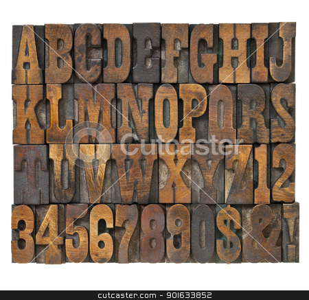 To use this stock image in your creative project, please select the size you need over to the right and click the "Add to Cart" button.
Your downloaded image will come with the Cutcaster watermark removed so don’t worry about the watermark you see on this page. letters and numbers in vintage type stock photo, letters and numbers in vintage letterpress wood type - alphabet in French clarendon typeset by Marek Uliasz