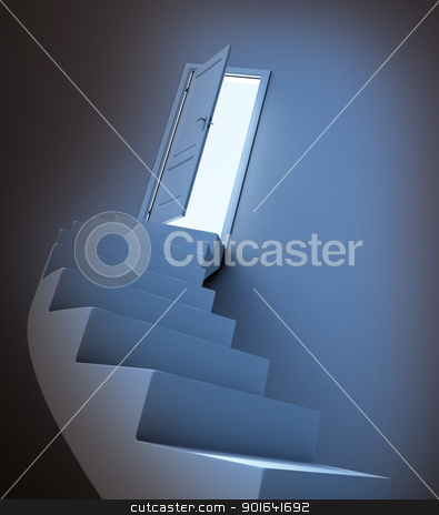 To use this stock image in your creative project, please select the size you need over to the right and click the "Add to Cart" button.
Your downloaded image will come with the Cutcaster watermark removed so don’t worry about the watermark you see on this page. Abstract stairway stock photo, Abstract stairway leading to light by Mopic