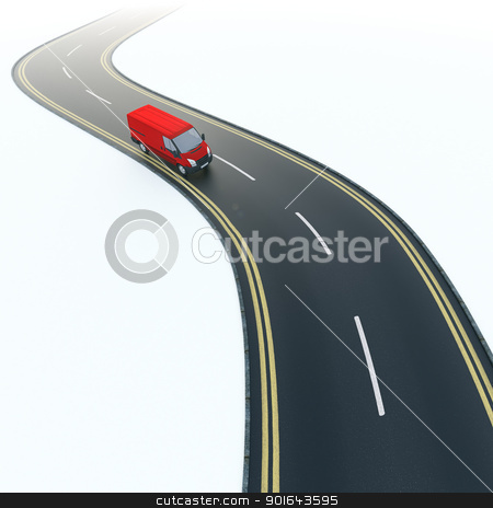 To use this stock image in your creative project, please select the size you need over to the right and click the "Add to Cart" button.
Your downloaded image will come with the Cutcaster watermark removed so don’t worry about the watermark you see on this page. Red van on a curvy road. stock photo, Red van on a curvy road. by Mopic