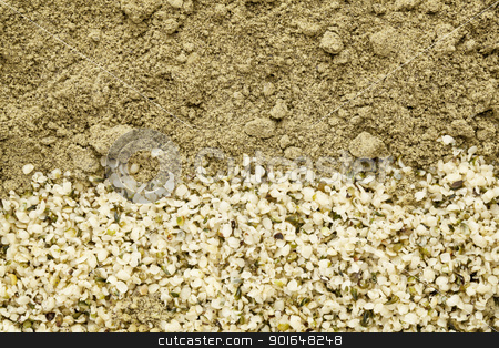 To use this stock image in your creative project, please select the size you need over to the right and click the "Add to Cart" button.
Your downloaded image will come with the Cutcaster watermark removed so don’t worry about the watermark you see on this page. hemp seeds and protein powder stock photo, texture of shelled hemp seeds and protein powder by Marek Uliasz