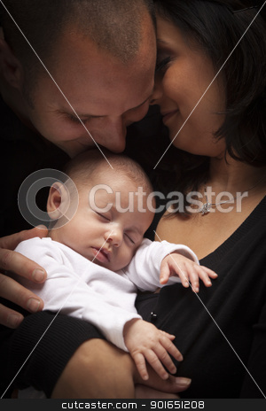 To use this stock image in your creative project, please select the size you need over to the right and click the "Add to Cart" button.
Your downloaded image will come with the Cutcaster watermark removed so don’t worry about the watermark you see on this page. Mixed Race Young Family with Newborn Baby stock photo, Happy Young Attractive Mixed Race Family with Newborn Baby. by Andy Dean