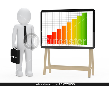 To use this stock image in your creative project, please select the size you need over to the right and click the "Add to Cart" button.
Your downloaded image will come with the Cutcaster watermark removed so don’t worry about the watermark you see on this page. businessman signboard graph stock photo, businessman with briefcase stand next signboard by d3images