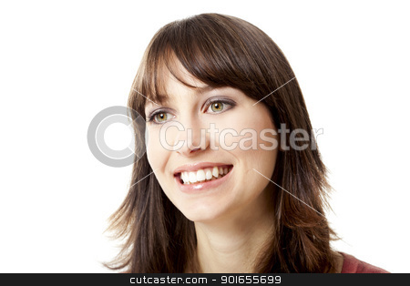 To use this stock image in your creative project, please select the size you need over to the right and click the "Add to Cart" button.
Your downloaded image will come with the Cutcaster watermark removed so don’t worry about the watermark you see on this page. Woman smiling stock photo, Beautiful young woman smiling, isolated on a white background by ikostudio