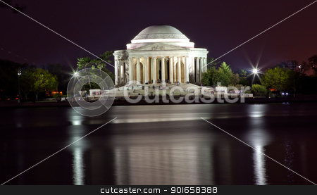 To use this stock image in your creative project, please select the size you need over to the right and click the "Add to Cart" button.
Your downloaded image will come with the Cutcaster watermark removed so don’t worry about the watermark you see on this page. Jefferson Memorial and Tidal Basin Evening stock photo, Jefferson Memorial and Tidal Baisn in April with Reflection by William Perry