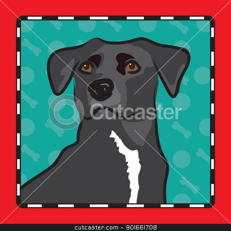 To use this stock image in your creative project, please select the size you need over to the right and click the "Add to Cart" button.
Your downloaded image will come with the Cutcaster watermark removed so don’t worry about the watermark you see on this page. Mixed Breed Cartoon stock vector clipart, A cartoon image of an mixed breed dog, created in the folk art tradition. by Maria Bell