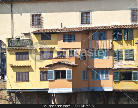 To use this stock image in your creative project, please select the size you need over to the right and click the "Add to Cart" button.
Your downloaded image will come with the Cutcaster watermark removed so don’t worry about the watermark you see on this page. Ponte Vechio stock photo, houses onPonte Vechio bridge in Florence by nevenm