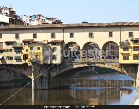 To use this stock image in your creative project, please select the size you need over to the right and click the "Add to Cart" button.
Your downloaded image will come with the Cutcaster watermark removed so don’t worry about the watermark you see on this page. Ponte Vechio stock photo, Ponte Vechio bridge in Florence Italy by nevenm