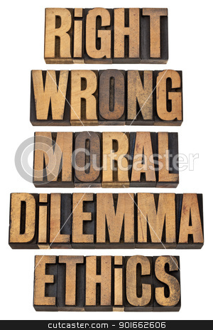 To use this stock image in your creative project, please select the size you need over to the right and click the "Add to Cart" button.
Your downloaded image will come with the Cutcaster watermark removed so don’t worry about the watermark you see on this page. moral dilemma concept stock photo, right, wrong, moral dilemma, ethics - ethical choice concept - a collage of isolated words in vintage letterpress wood type by Marek Uliasz