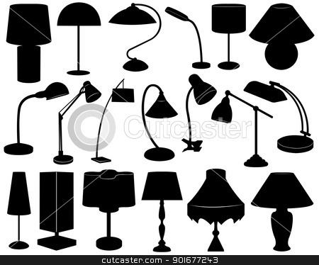 To use this stock image in your creative project, please select the size you need over to the right and click the "Add to Cart" button.
Your downloaded image will come with the Cutcaster watermark removed so don’t worry about the watermark you see on this page. Lamp set stock vector clipart, Lamp set isolated on white by Ioana Martalogu