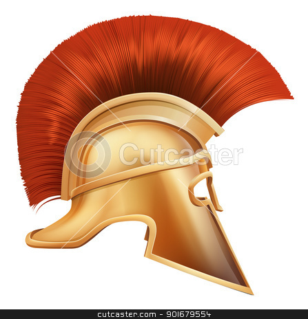 To use this stock image in your creative project, please select the size you need over to the right and click the "Add to Cart" button.
Your downloaded image will come with the Cutcaster watermark removed so don’t worry about the watermark you see on this page. Spartan helmet illustration stock vector clipart, Illustration of side on Spartan helmet or Trojan helmet also called a Corinthian helmet. Versions also used by the Romans. by Christos Georghiou