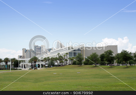 To use this stock image in your creative project, please select the size you need over to the right and click the "Add to Cart" button.
Your downloaded image will come with the Cutcaster watermark removed so don’t worry about the watermark you see on this page. Orange County Convention Center, Orlando (4) stock photo, ORLANDO, FL - MAY 9, 2012: The Orange County Convention Center on International Drive on May 9, 2012 in Orlando, flanked by the Peabody Hotel. It offers 2.1 million sq ft and is the second largest convention center in the U.S. by Carl Stewart