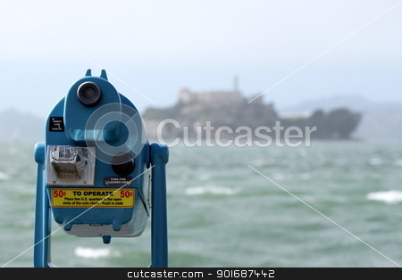 To use this stock image in your creative project, please select the size you need over to the right and click the "Add to Cart" button.
Your downloaded image will come with the Cutcaster watermark removed so don’t worry about the watermark you see on this page. Alcatraz View stock photo, San Francisco Alcatraz in the background with water from the bay in the front. by Henrik Lehnerer
