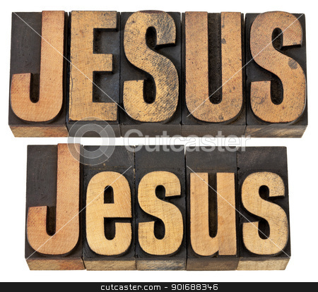 To use this stock image in your creative project, please select the size you need over to the right and click the "Add to Cart" button.
Your downloaded image will come with the Cutcaster watermark removed so don’t worry about the watermark you see on this page. Jesus word in wood type stock photo, Jesus - isolated word in vintage letterpress wood type, two layouts in upper- and lowercase by Marek Uliasz