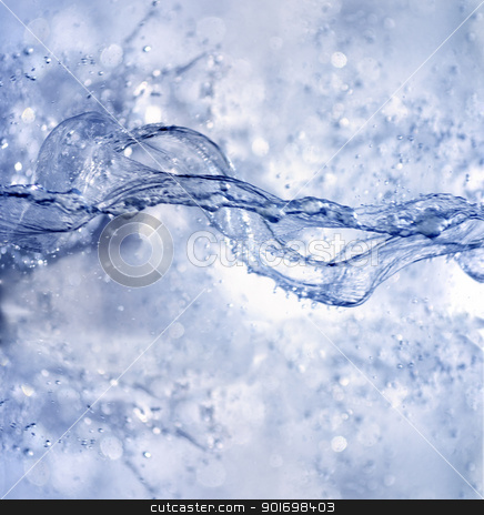 studio shot of splashing water