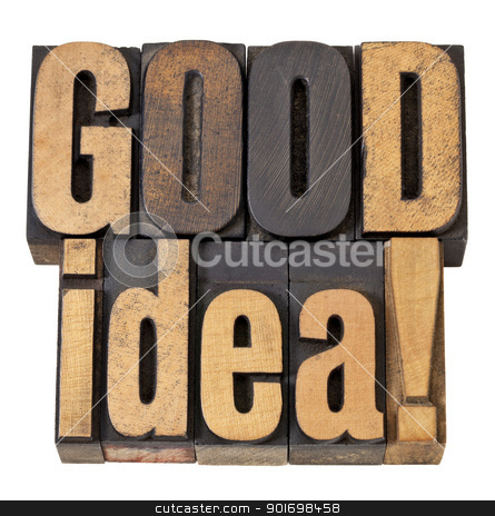 To use this stock image in your creative project, please select the size you need over to the right and click the "Add to Cart" button.
Your downloaded image will come with the Cutcaster watermark removed so don’t worry about the watermark you see on this page. good idea exclamation in wood type stock photo, good idea exclamation - isolated words in vintage letterpress wood type by Marek Uliasz