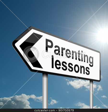 Parenting lessons. stock photo
