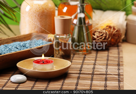 To use this stock image in your creative project, please select the size you need over to the right and click the "Add to Cart" button.
Your downloaded image will come with the Cutcaster watermark removed so don’t worry about the watermark you see on this page. Oils and candles stock photo, Take care about your body in SPA. Zen and relax by fikmik