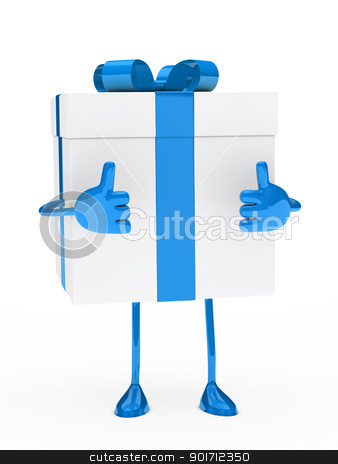 To use this stock image in your creative project, please select the size you need over to the right and click the "Add to Cart" button.
Your downloaded image will come with the Cutcaster watermark removed so don’t worry about the watermark you see on this page. blue white gift box figure stock photo, christmas blue white gift figure thumb up by d3images