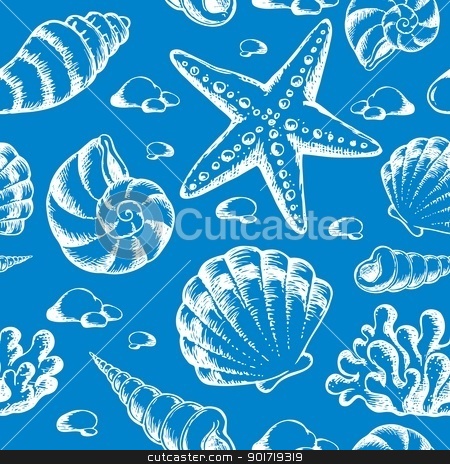 To use this stock image in your creative project, please select the size you need over to the right and click the "Add to Cart" button.
Your downloaded image will come with the Cutcaster watermark removed so don’t worry about the watermark you see on this page. Beach theme seamless background 2 stock vector clipart, Beach theme seamless background 2 - vector illustration. by Klara Viskova