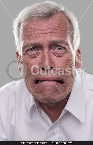 To use this stock image in your creative project, please select the size you need over to the right and click the "Add to Cart" button.
Your downloaded image will come with the Cutcaster watermark removed so don’t worry about the watermark you see on this page. Frightened old man stock photo, Old nice man scared witless. Afraid of retirement by Fotograf Moller Thomsen
