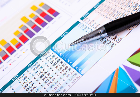To use this stock image in your creative project, please select the size you need over to the right and click the "Add to Cart" button.
Your downloaded image will come with the Cutcaster watermark removed so don’t worry about the watermark you see on this page. Financial papers on the table stock photo, Financial paper charts and graphs on the table by Sergey Nivens