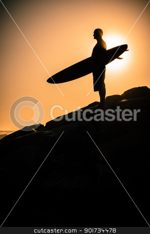 To use this stock image in your creative project, please select the size you need over to the right and click the "Add to Cart" button.
Your downloaded image will come with the Cutcaster watermark removed so don’t worry about the watermark you see on this page. Surfer watching the waves stock photo, A surfer watching the waves at sunset in Portugal. by Homydesign