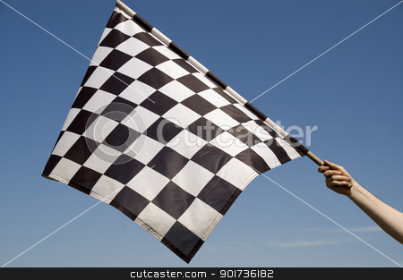 To use this stock image in your creative project, please select the size you need over to the right and click the "Add to Cart" button.
Your downloaded image will come with the Cutcaster watermark removed so don’t worry about the watermark you see on this page. Checkered flag. stock photo, Auto racing checkered flag on a background of the blue sky. by Yury Ponomarev