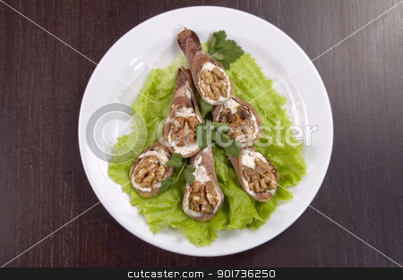 To use this stock image in your creative project, please select the size you need over to the right and click the "Add to Cart" button.
Your downloaded image will come with the Cutcaster watermark removed so don’t worry about the watermark you see on this page. Tongue stuffed with a nut. stock photo, Tongue stuffed with a nut on a white plate. by Yury Ponomarev