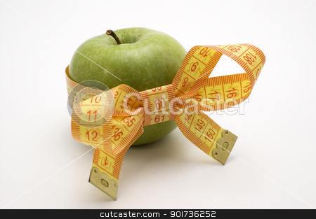 To use this stock image in your creative project, please select the size you need over to the right and click the "Add to Cart" button.
Your downloaded image will come with the Cutcaster watermark removed so don’t worry about the watermark you see on this page. Symbol of diet and healthy eating. stock photo, Green Apple with measuring tape. by Yury Ponomarev