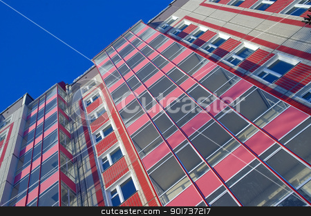 To use this stock image in your creative project, please select the size you need over to the right and click the "Add to Cart" button.
Your downloaded image will come with the Cutcaster watermark removed so don’t worry about the watermark you see on this page. Modern Condominium stock photo, Modern urban building. Glass balconies. by Yury Ponomarev
