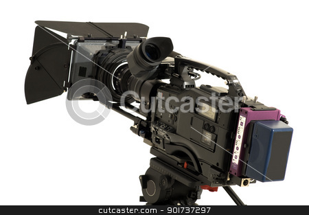 To use this stock image in your creative project, please select the size you need over to the right and click the "Add to Cart" button.
Your downloaded image will come with the Cutcaster watermark removed so don’t worry about the watermark you see on this page. Professional digital video camera. stock photo, Professional digital video camera on a white background. by Yury Ponomarev