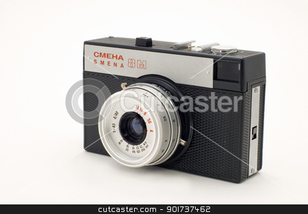 To use this stock image in your creative project, please select the size you need over to the right and click the "Add to Cart" button.
Your downloaded image will come with the Cutcaster watermark removed so don’t worry about the watermark you see on this page. The old classical chamber. stock photo, 35-mm the old photographic chamber on a white background. by Yury Ponomarev