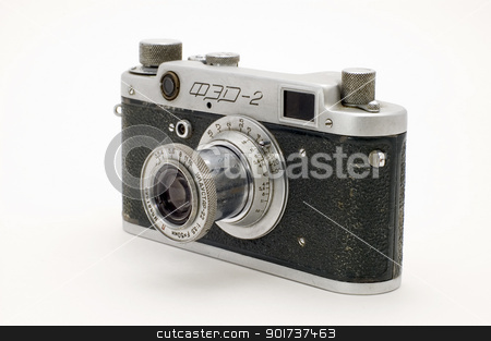 To use this stock image in your creative project, please select the size you need over to the right and click the "Add to Cart" button.
Your downloaded image will come with the Cutcaster watermark removed so don’t worry about the watermark you see on this page. The old classical chamber. stock photo, 35-mm the old photographic chamber on a white background. by Yury Ponomarev