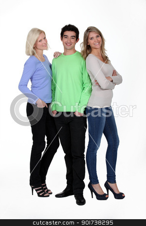 To use this stock image in your creative project, please select the size you need over to the right and click the "Add to Cart" button.
Your downloaded image will come with the Cutcaster watermark removed so don’t worry about the watermark you see on this page. Man with women stock photo, Man with women by photography33